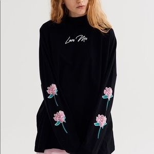Lazy Oaf "Love Me" Rose Shirt